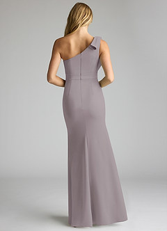 Azazie Rinna Brautjungfernkleider Meerjungfrau-Linie One-Shoulder Stretch-Krepp Kleid Dämmerung image4