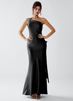 Stephanie Negru Rochie maxi din satin luminos image2