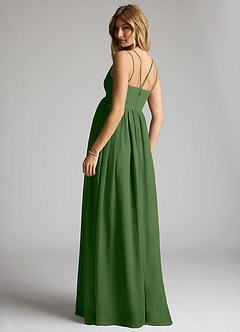 Azazie Emree Maternity Bridesmaid Dresses A-Line Chiffon Floor-Length Dress image5