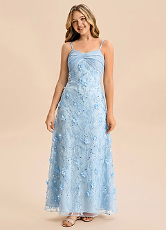 front Azazie Ivy Junior Formal Dress