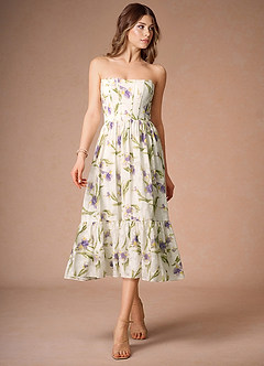 Midi jurk Vivien Tulp Multiprint image3
