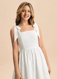 front Azazie Elodie Junior Formal Dress