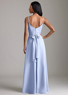 Azazie Kali Brudtärnklänningar Klä av A-Linje i Chiffong Plisserad Is image4