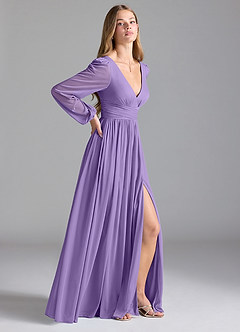 Azazie Norah Bridesmaid Dresses Tahiti A-Line Mesh Dress image5
