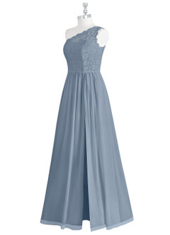 Azazie Demi Bridesmaid Dresses Twilight A-Line One Shoulder Chiffon Dress image10