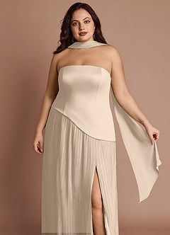 Vestido Crema Largo Tierney image10