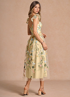 Denisse Lemon Multi Midi Dress image6