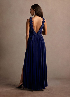 Katniss Navy Rose Gown image2