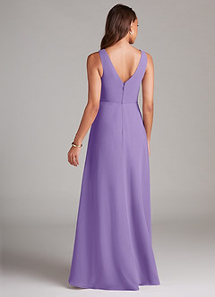Azazie Nelly Bridesmaid Dresses Tahiti A-Line Pleated Chiffon Dress image5