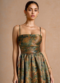 Ziva Vintage Teal Maxi Dress image5