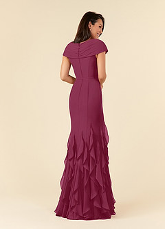 Azazie Bailora Abiti per la Madre della Sposa Abito Sirena in Chiffon Increspato Gelso image7
