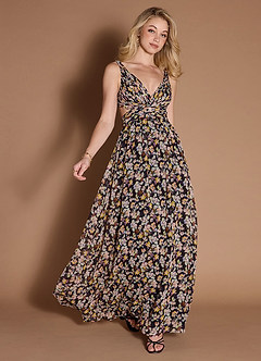 Aspen Black Multi Maxi Dress image4