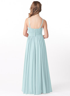 Azazie Astrid Junior Klänning av A-Line i Chiffong Blommig image2