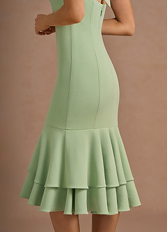 Marcelline Light Green Midi Dress image5