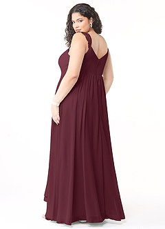 Azazie Cleobella Bridesmaid Dresses A-Line Sweetheart Lace Chiffon Floor-Length Dress image10