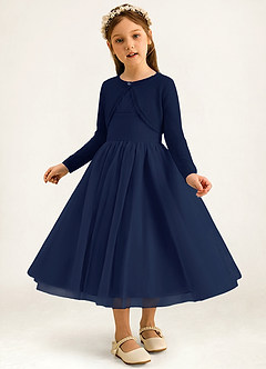 front Azazie Dziewczęcy szal dziergany