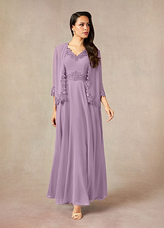 Azazie Devana Mother of the Bride Dresses Wisteria A-Line Sequins Chiffon Dress image1