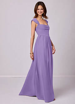 Barbie ♥ Azazie Bridesmaid Dresses Tahiti A-Line Corset Chiffon Dress image3