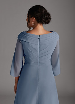 Azazie Jaycee Kleider für die Brautmutter A-Linie Chiffon Kleid Zwielichtviolett image10
