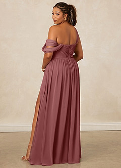 Christian Siriano Bridal for Azazie 1014 Brautjungfernkleider A-Linie Schulterfrei Chiffon Kleid Amethyst image11