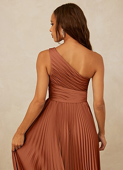 Christian Siriano Bridal for Azazie 1008 Brautjungfernkleider A-Linie One-Shoulder Stretch-Satin Kleid Zedernrose image6