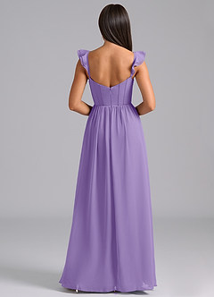 Azazie Denisse Abiti da Damigella Abito A-Line in Chiffon Increspato Tahiti image2