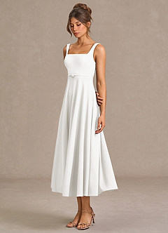 Zosia White Midi Dress image5
