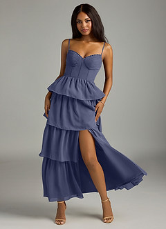 Azazie Kaiden Bridesmaid Dresses Stormy A-Line Sweetheart Neckline Chiffon Dress image5