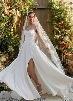 front Lace Mantilla Isabella Cathedral Veil