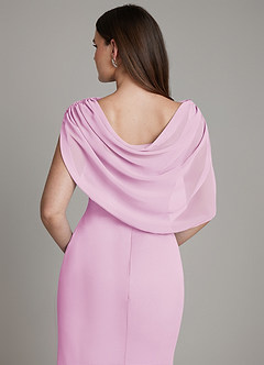 Azazie Hadley Bridesmaid Dresses Candy Pink Mermaid Pleated Chiffon Dress image7