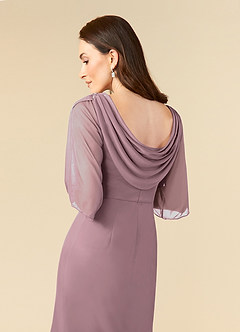 Azazie Magdalene Mother of the Bride Dresses Dusty Rose Sheath Sequins Mesh Dress image6