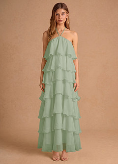 Vestido Verde Claro Largo Hesper image5