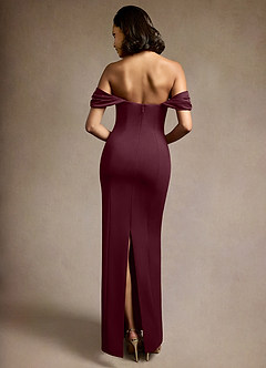 Sofie Wine Off Shoulder Gown image5