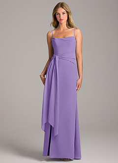 Azazie Tahlia Abiti da Damigella Abito A-Line in Chiffon Con Cintura Tahiti image5