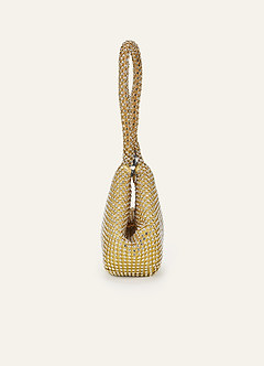 front Rhinestone Embellished Mini Handbag