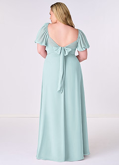Barbie ♥ Azazie Bridesmaid Dresses Mist A-Line Pleated Chiffon Dress image8