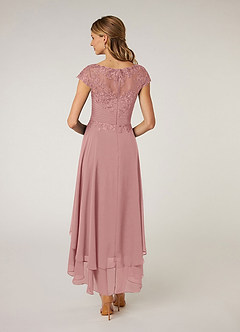 Azazie Shonda Final Sale Black Lace Chiffon Dress image5