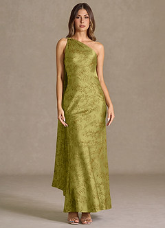 Vestido Marrón Musgo Largo Sapphira image2