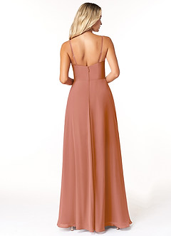 Azazie Moira Bridesmaid Dresses MAI TAI A-Line Scoop Chiffon Dress image2