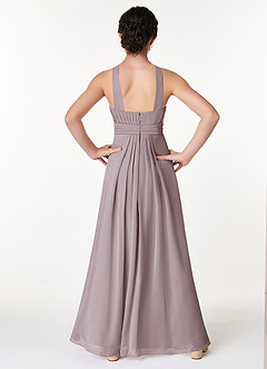 Azazie Anthea Junior Dusk Pleated Chiffon Dress image2