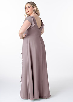 Azazie Omari Bridesmaid Dresses Dusk A-Line Chiffon Dress image8