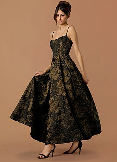 Lorraine Gold Black Maxi Dress image4