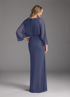 Azazie Ysabella Mother of the Bride Dresses Stormy Mermaid Pleated Mesh Dress image5