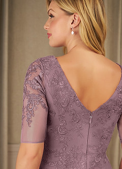 Azazie Ivanna Mother of the Bride Dresses Dusty Rose Mermaid Lace Dress image6