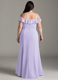 Azazie Sophie Bridesmaid Dresses Lilac A-Line Off the Shoulder Chiffon Convertible Dress image14