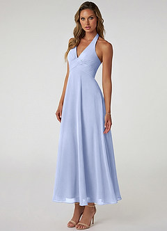 Azazie Tessie Suknie dla druhen Linia A Pofałdowany Szyfon Długość kostki Sukienka image3