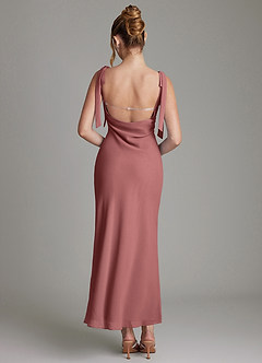 Azazie Luddie Abiti da Damigella Abito Sirena in Chiffon Fiocco Ametista image5