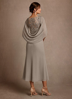 Azazie Forums Suknie dla Matki Panny Młodej Linia A Koronka Sznurówka Długość herbaty Sukienka image2