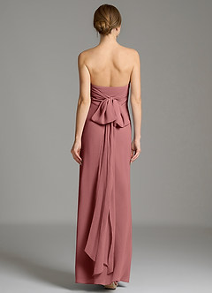 Azazie Ailanie Brudtärnklänningar Klä av Sjöjungfru i Chiffong Axelbandslös Ametist image2