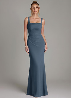 Azazie Agustina Bridesmaid Dresses Neptune Mermaid Corset Chiffon Dress image5